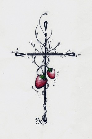 Strawberry & Cross ART